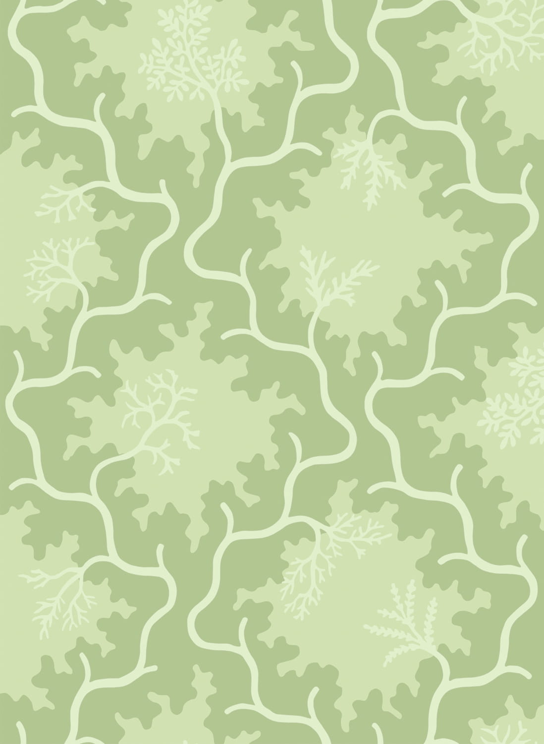 Tapete Moss Trellis - Matcha and Pistachio Green