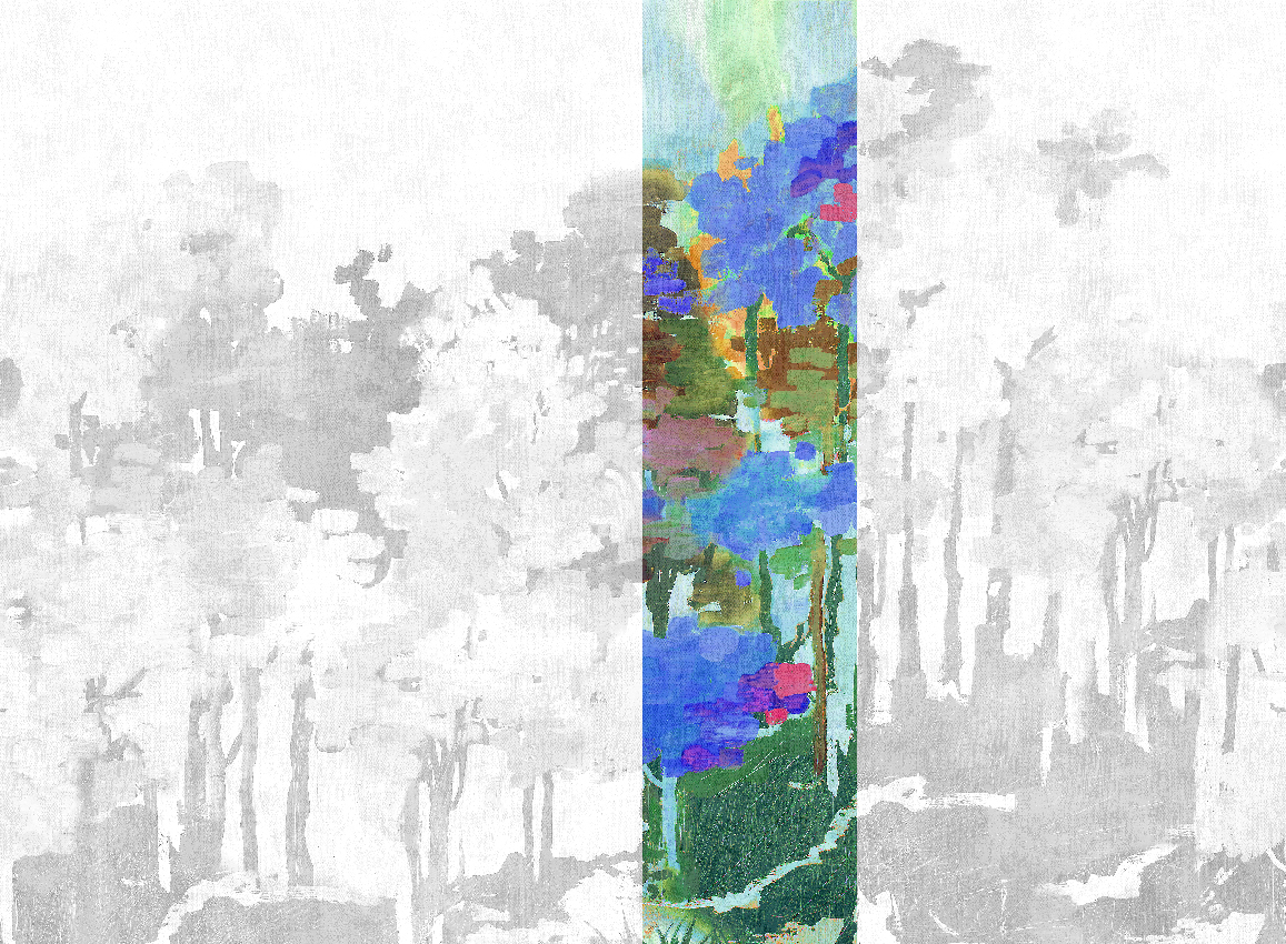 Wandbild Funes - Multicolor Panel 4
