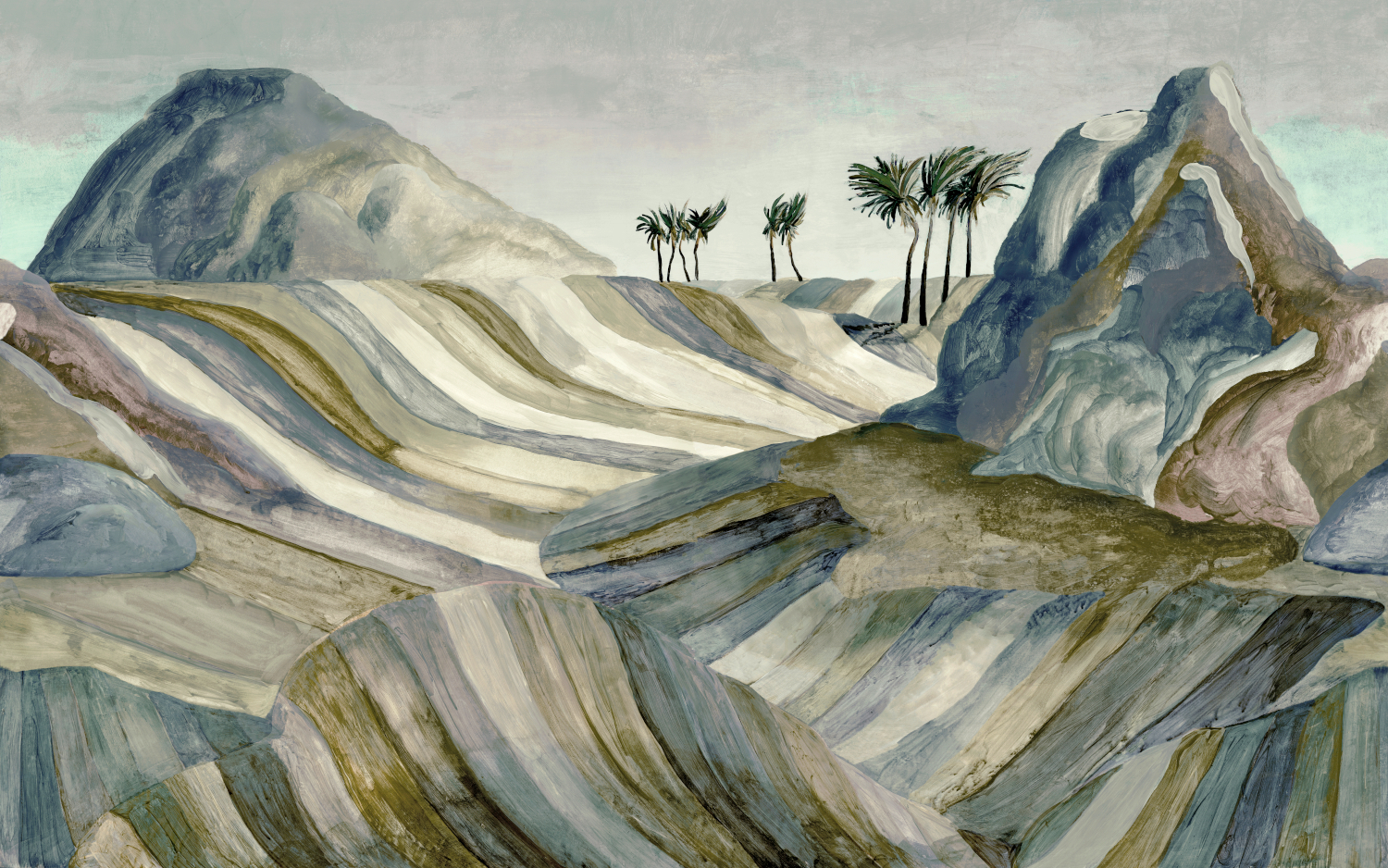 Wandbild Zerzura - Desert Night
