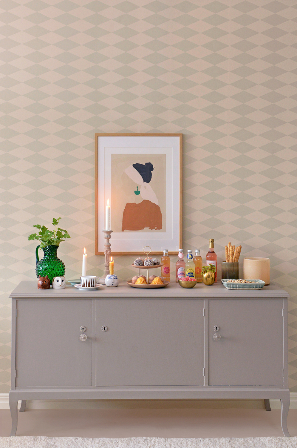 Tapete Copenhagen - Beige Green