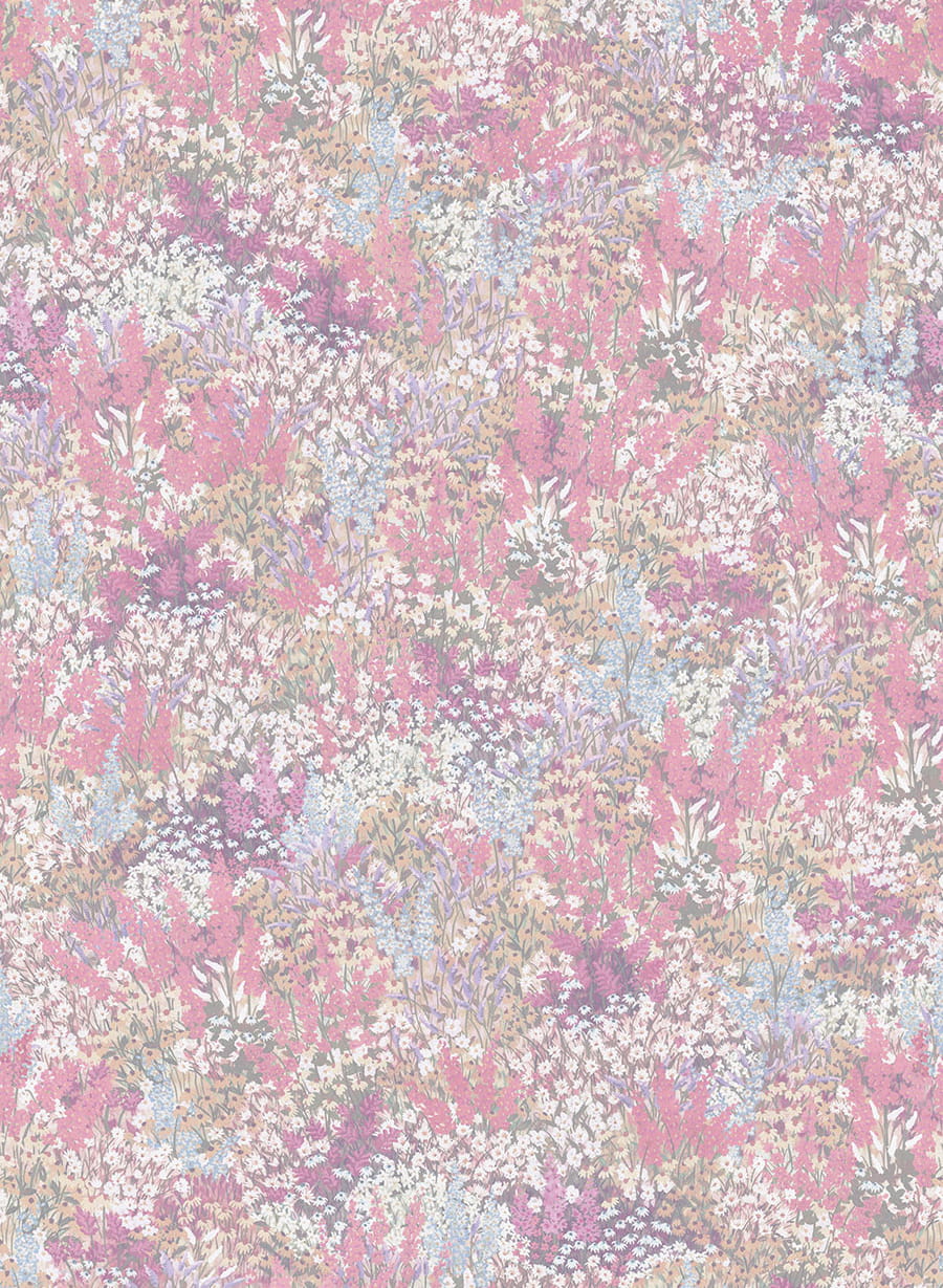 Tapete Petite Fleur - Cerise & Eau de Nil