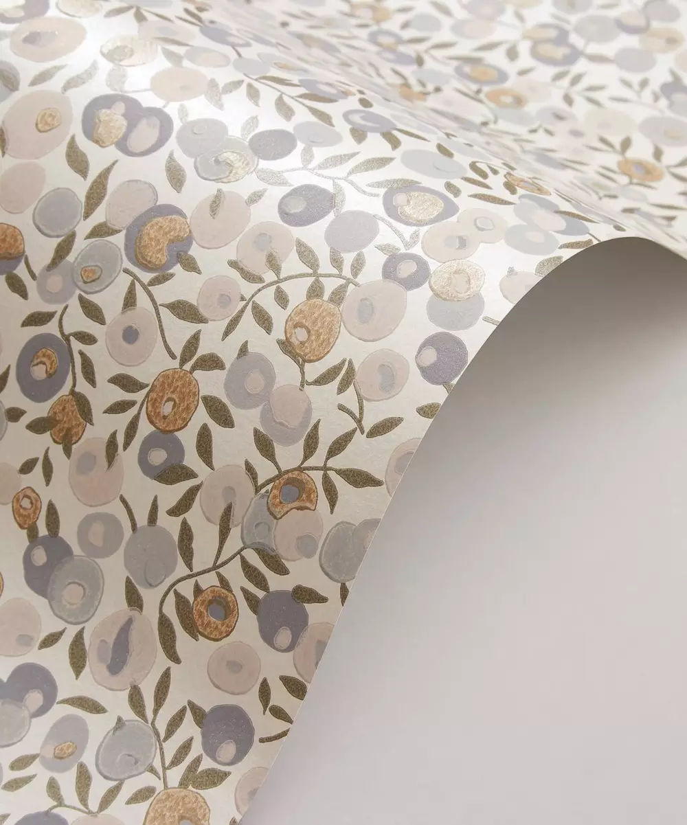 Tapete Wiltshire Blossom - Pewter Gold