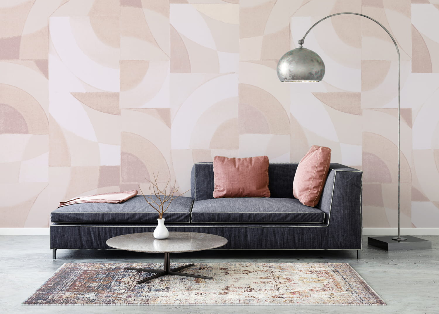 Wandbild Lounge - Rose