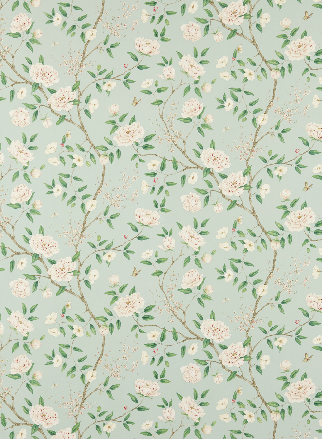 Tapete Romeys Garden - Sea Green