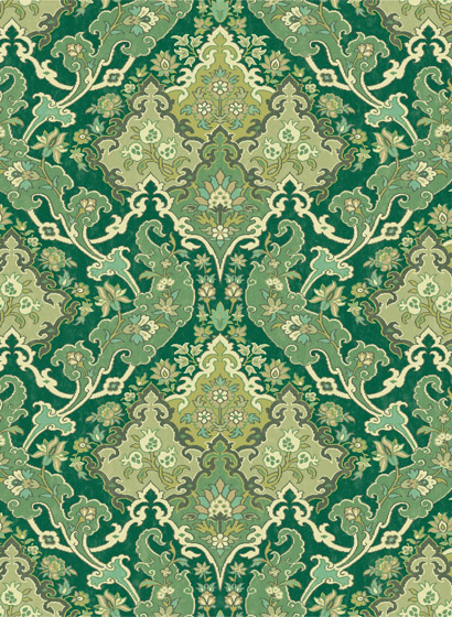 Tapete Pushkin - Emerald Green & Lime