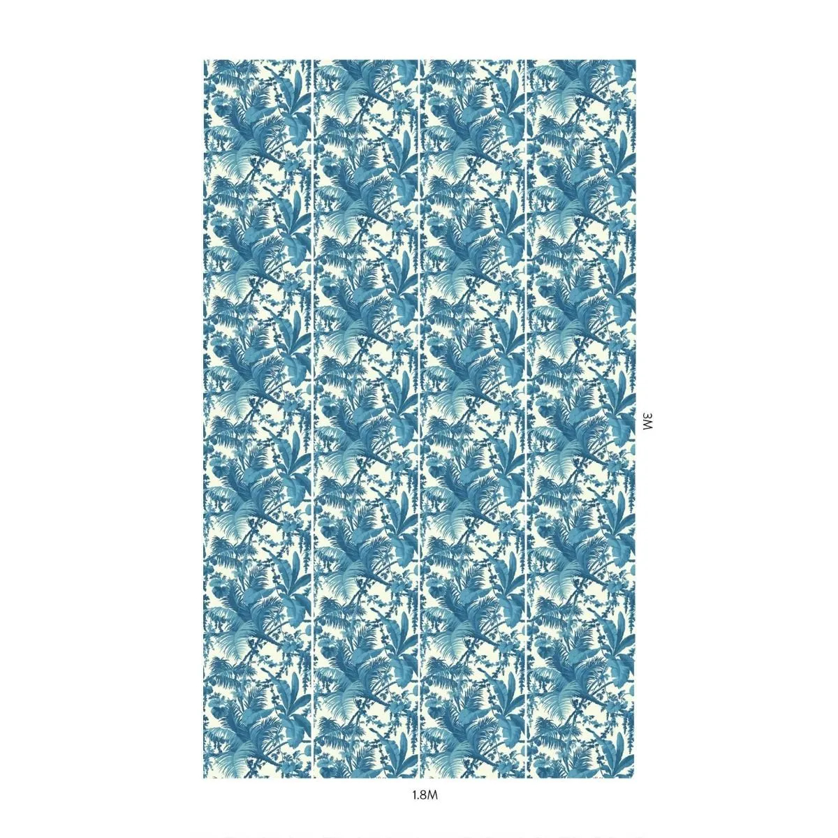 Tapete Pampas - White/ Cerulean