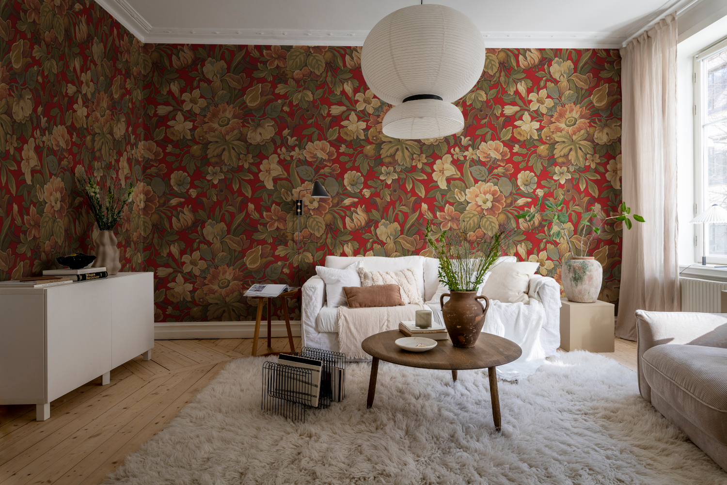 Wandbild Vintage Flora - Velvet