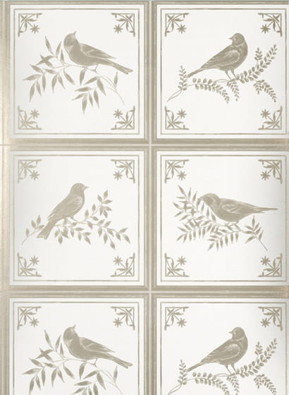 Tapete Fortoiseau - Ivory/ Silver