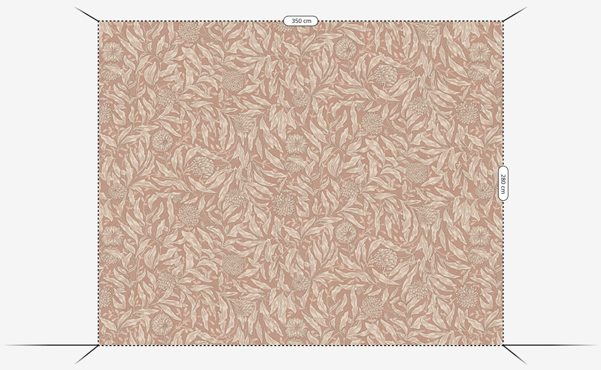 Wandbild Olof - Terracotta