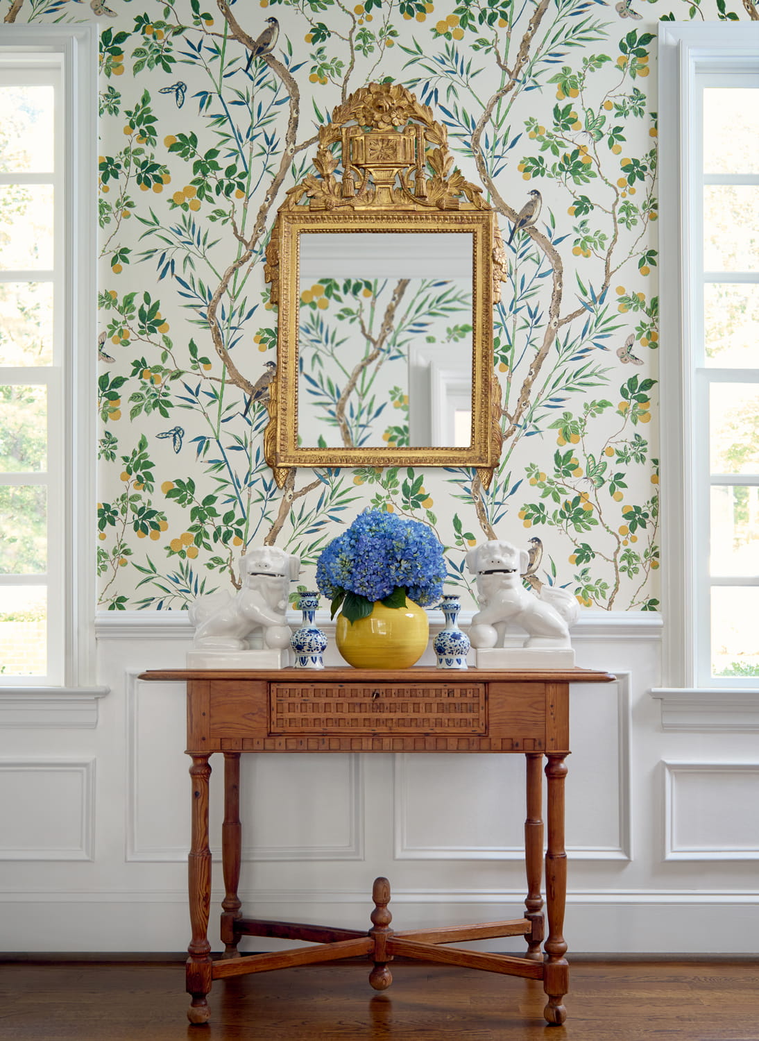 Tapete Claire - Yellow and Navy
