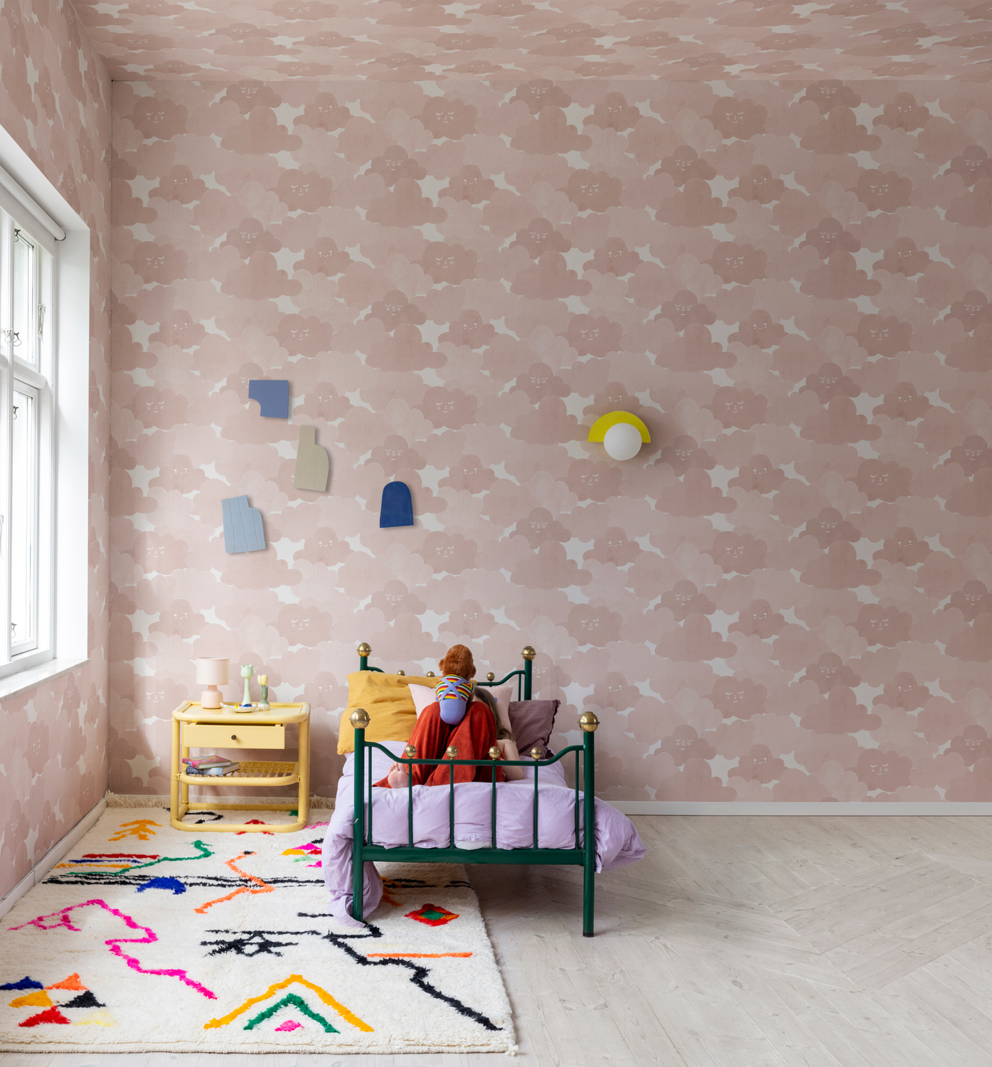 Tapete Happy Clouds - Pink