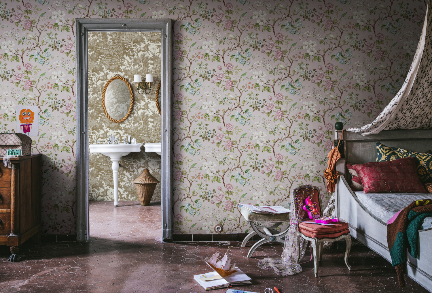 Tapete Petit Flora - Soft Pink