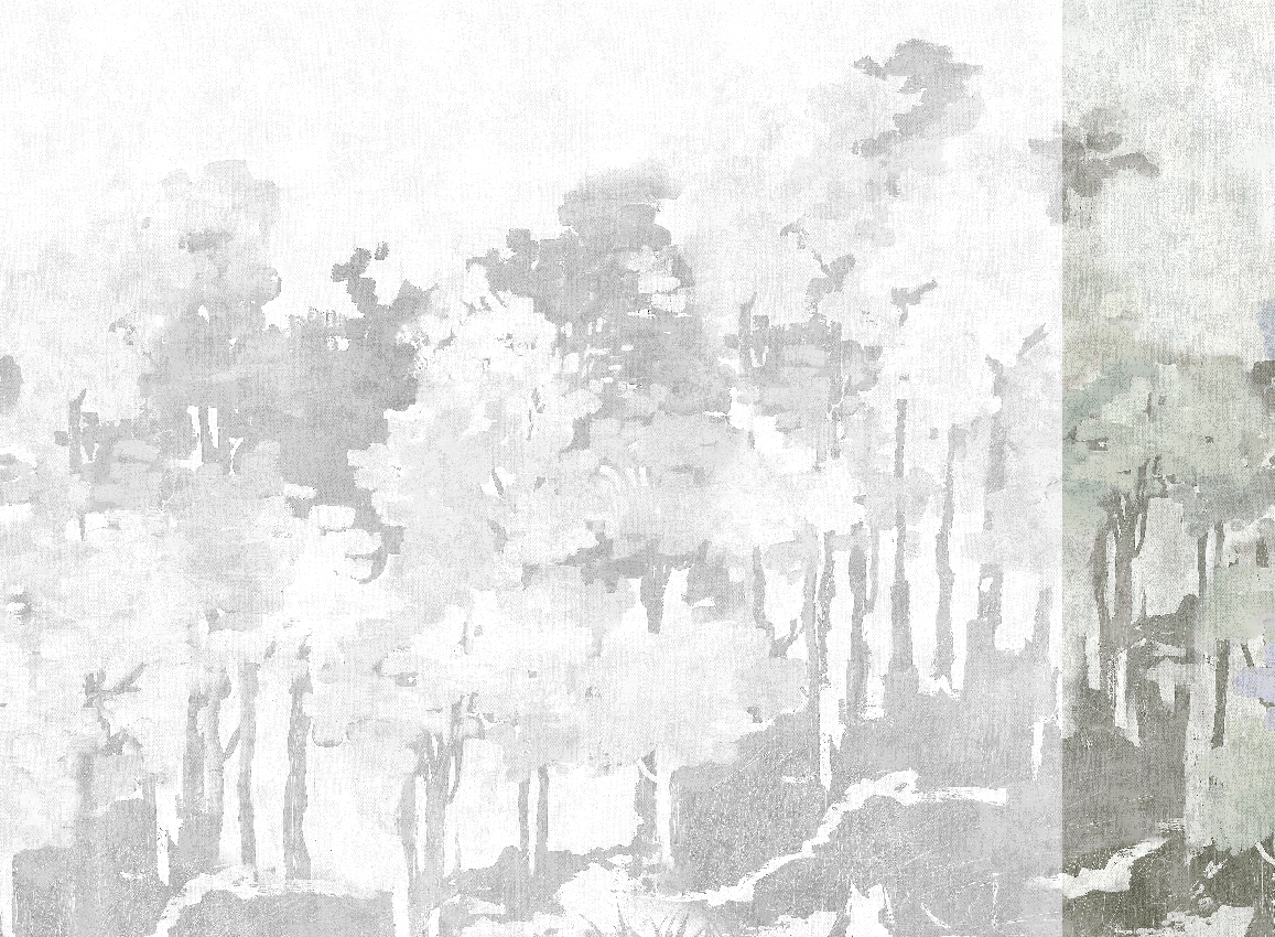 Wandbild Funes - Grey Panel 6