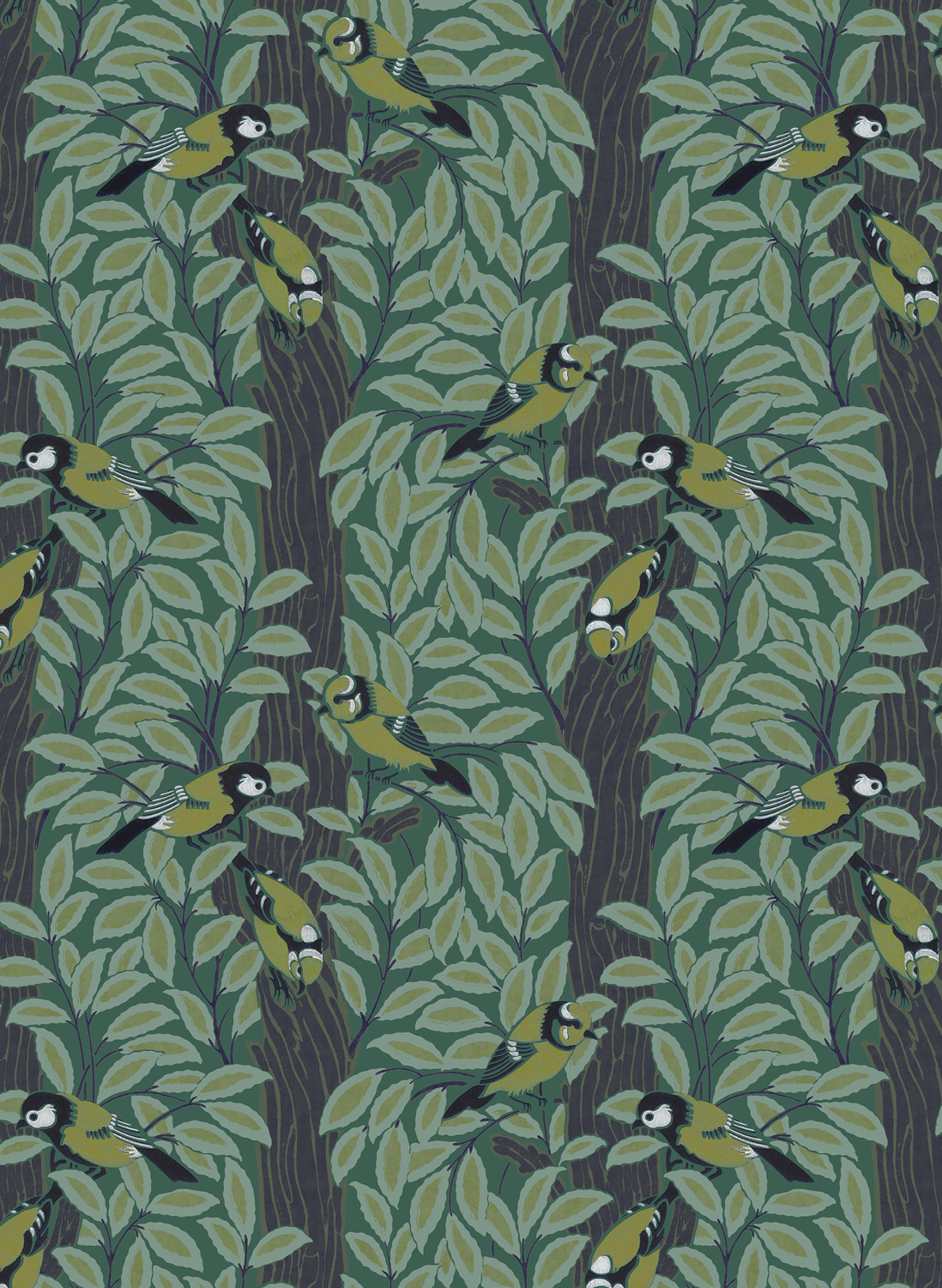 Wallpaper Le Chant des Oiseaux - Foret