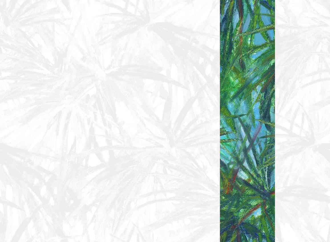 Wandbild Matira - Green Panel 5