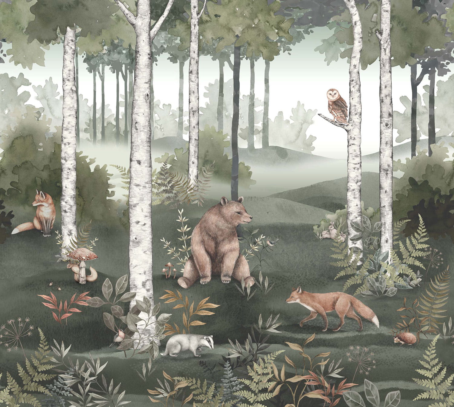 Wandbild Wild Forest - 6943