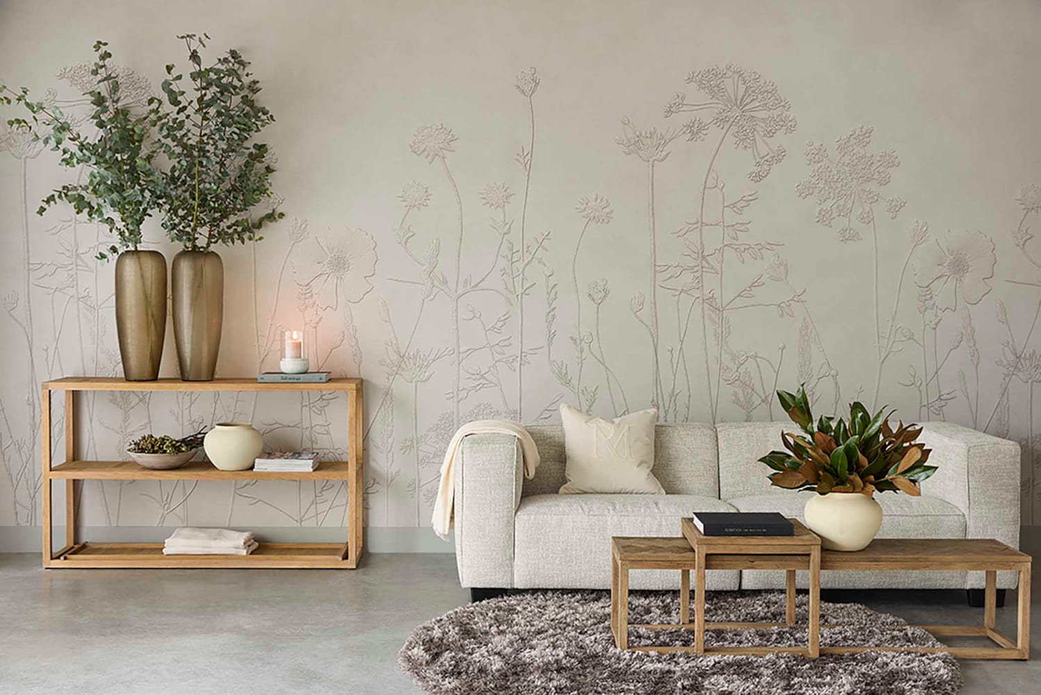 Wandbild Silhouette Flowers - 350702