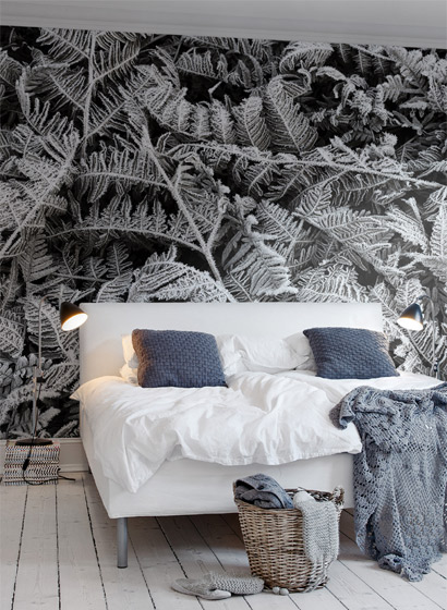Wandbild Frost Leaf