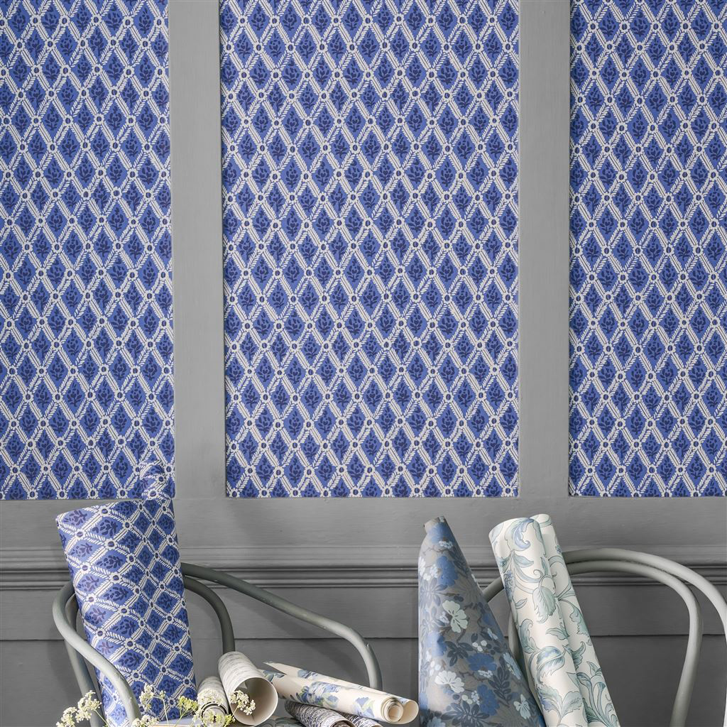 Tapete St John Street Trellis - Ink