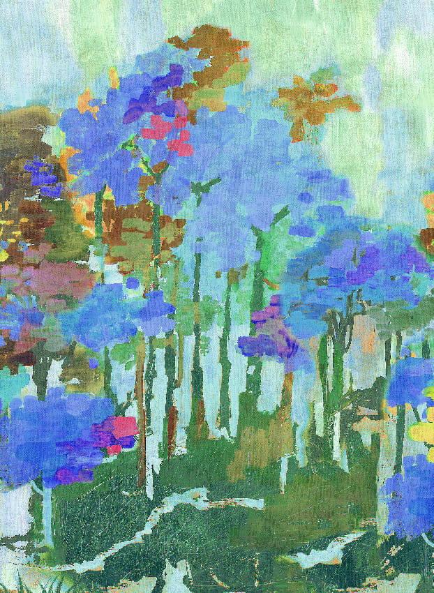 Wandbild Funes - Multicolor Panel 5