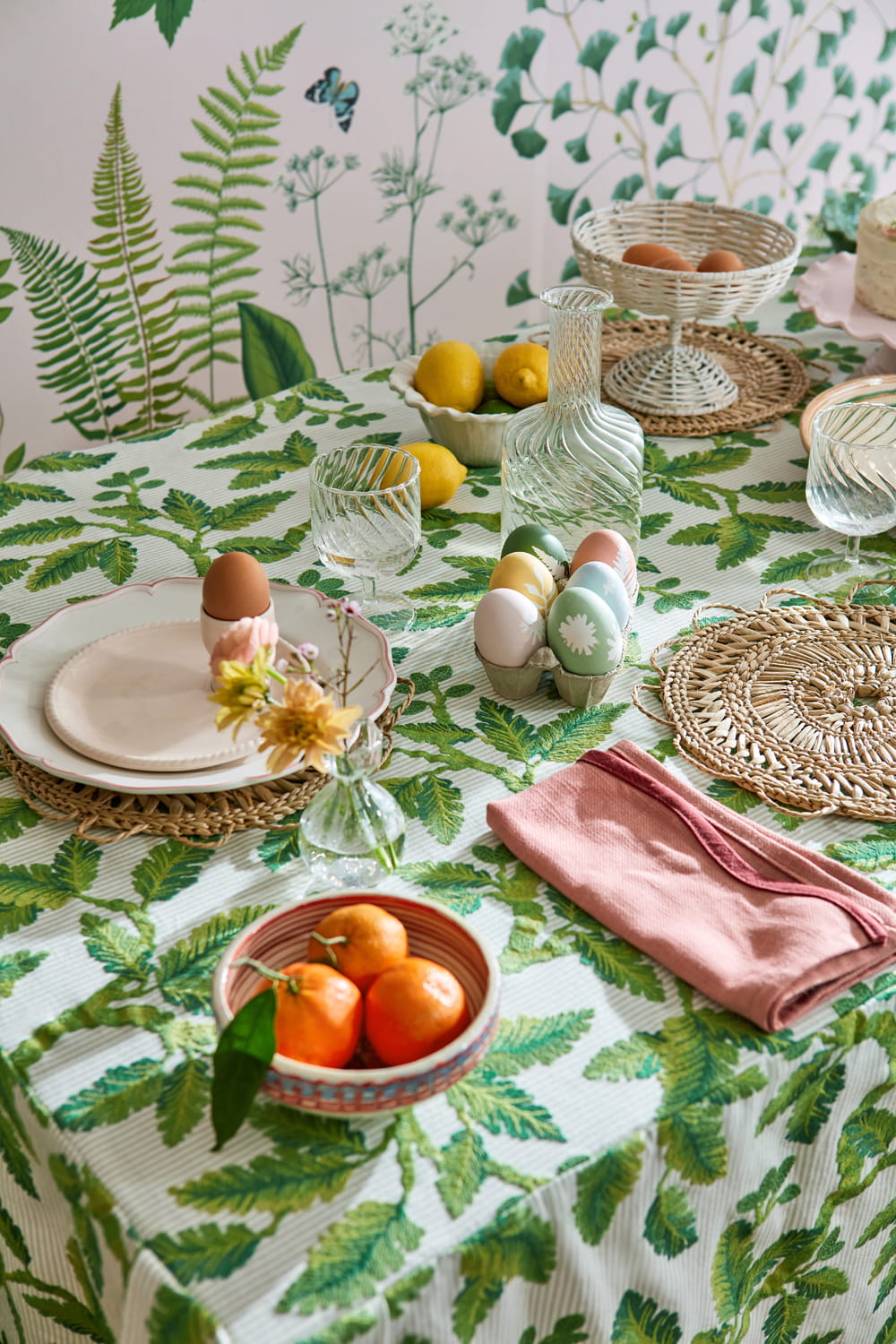 Stoff Oaknut Stripe - Botanical Green