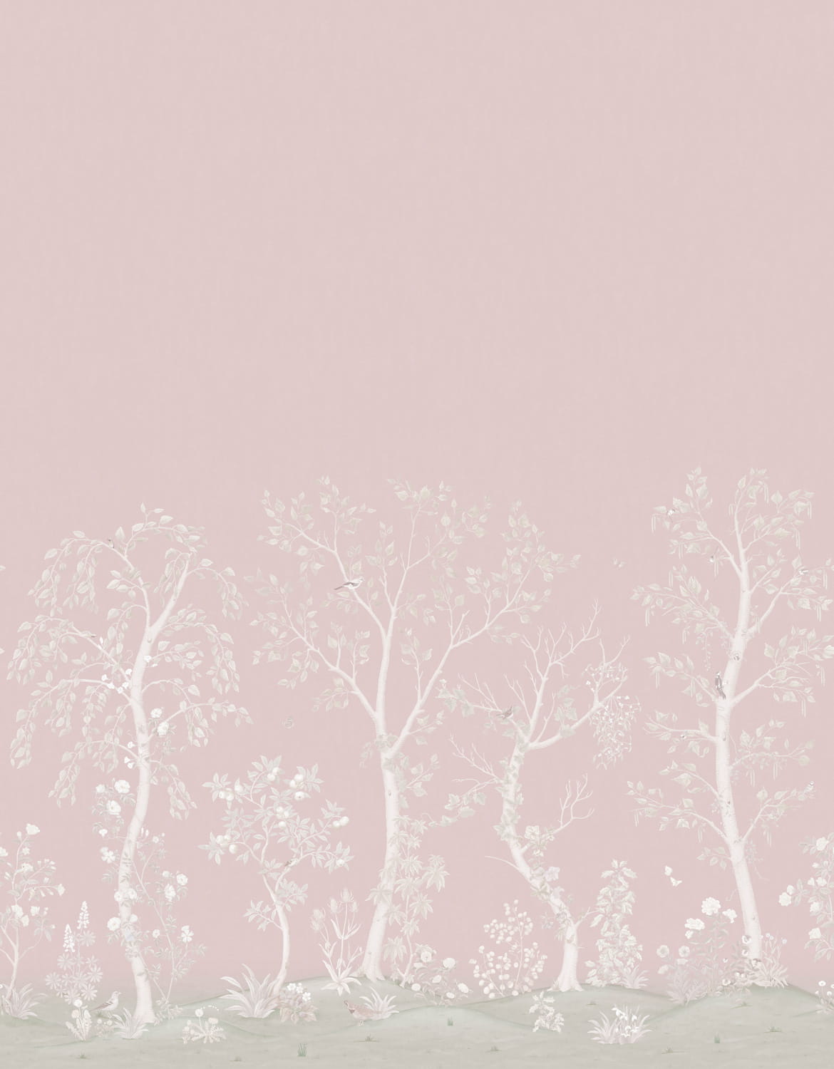 Wandbild Seasonal Woods - Rose Quartz/ Pearl