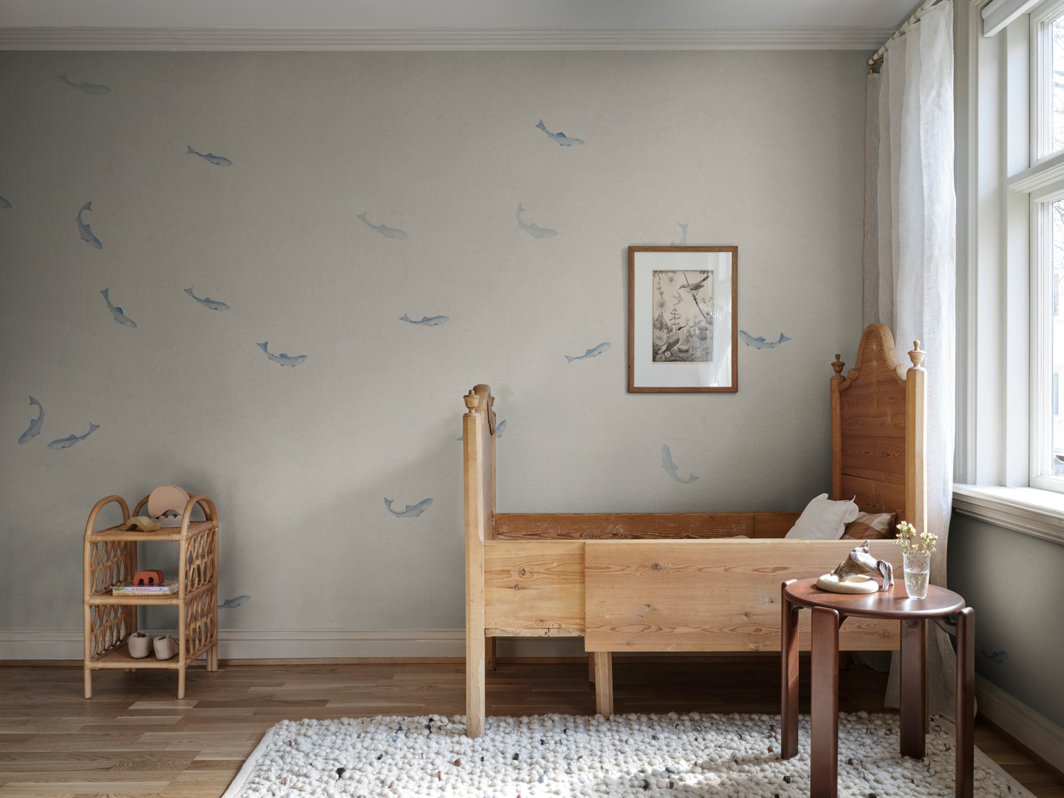 Wandbild Hav - Misty Blue