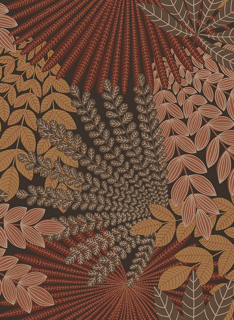 Tapete Velvet Leaves - 2259