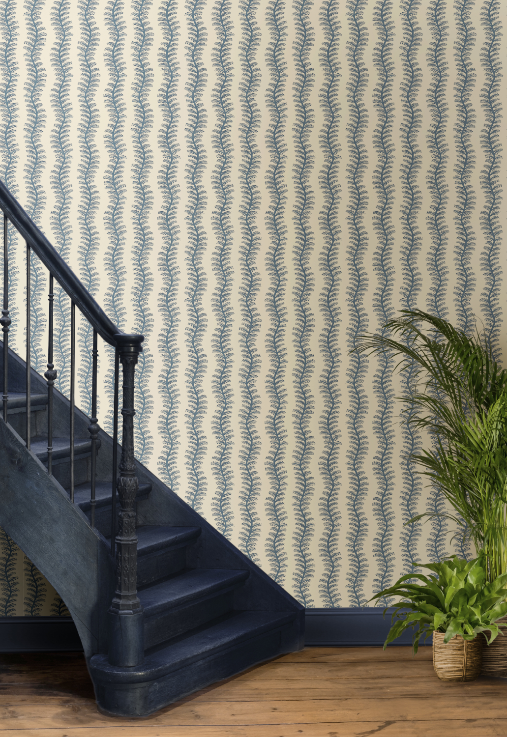 Tapete Tetbury Stripe - Indigo