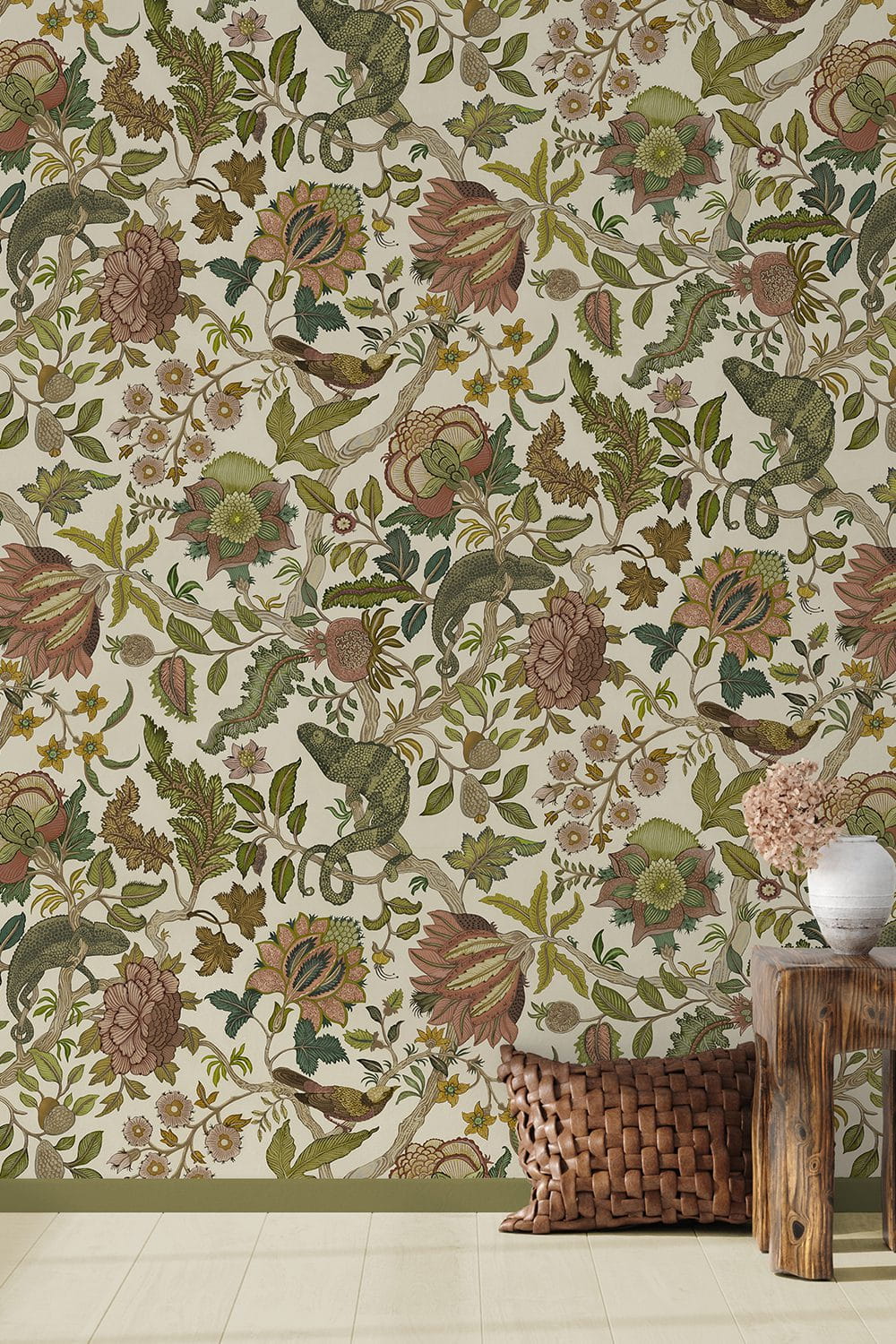 Tapete Chameleon Trail - Dusty Pinks and Olive