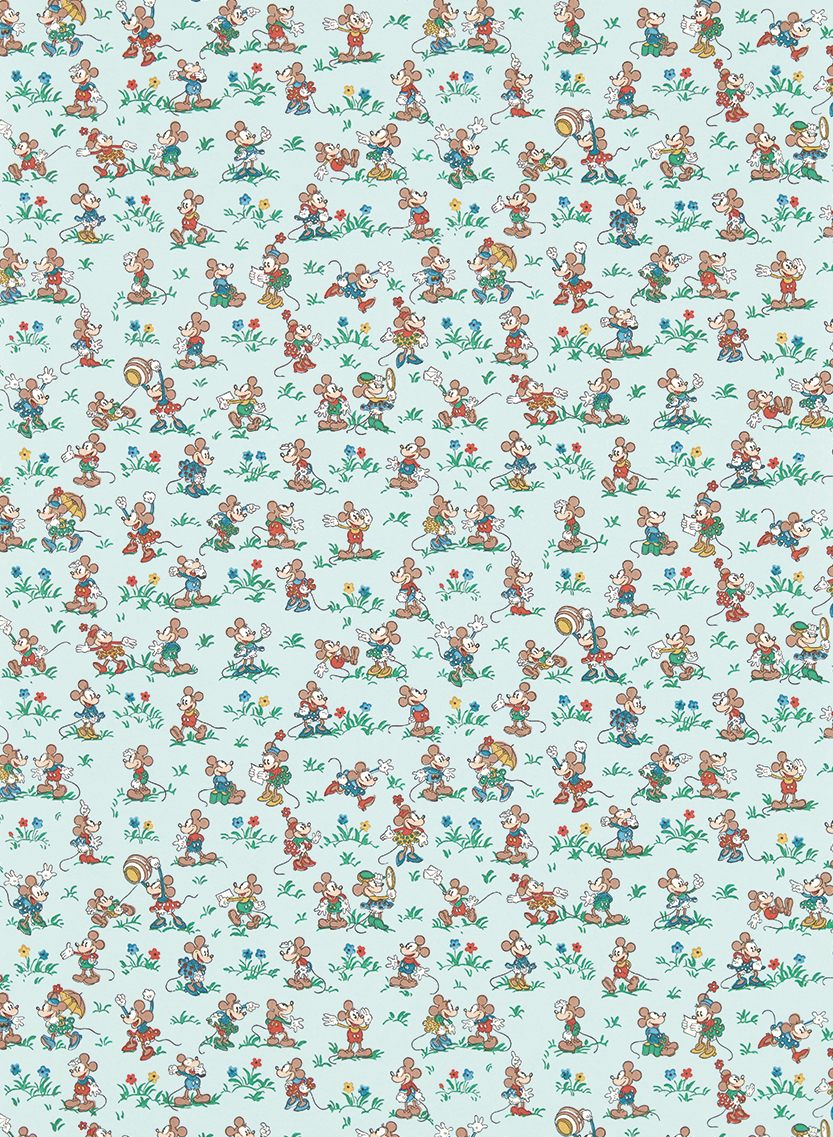 Tapete Mickey & Minnie - Bonbon Blue