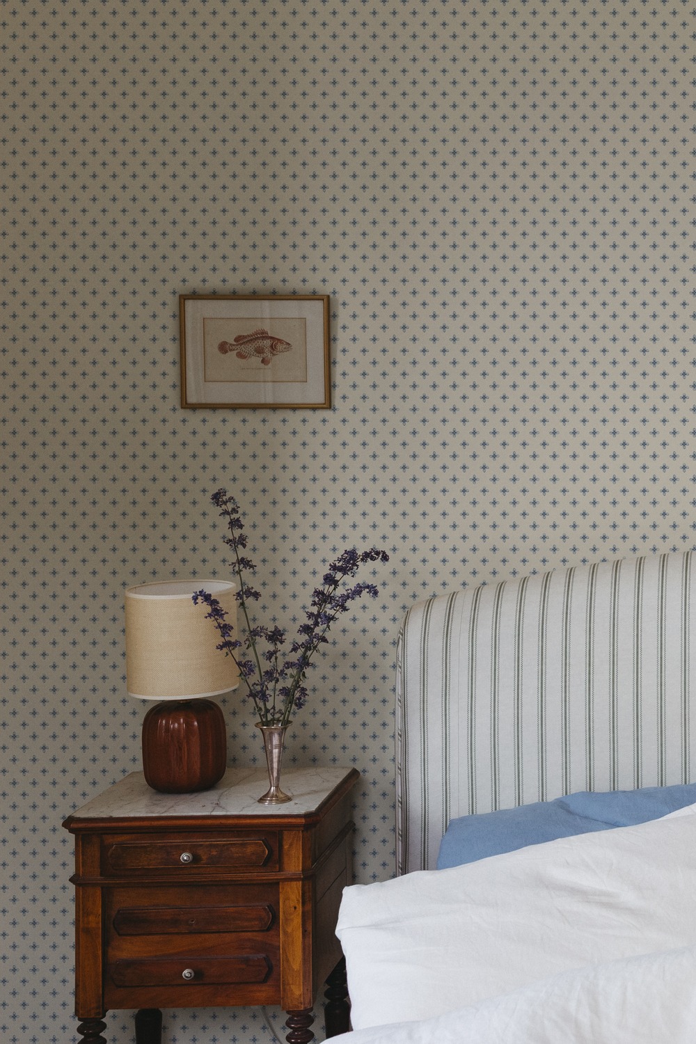 Papier peint Elise - Light Blue