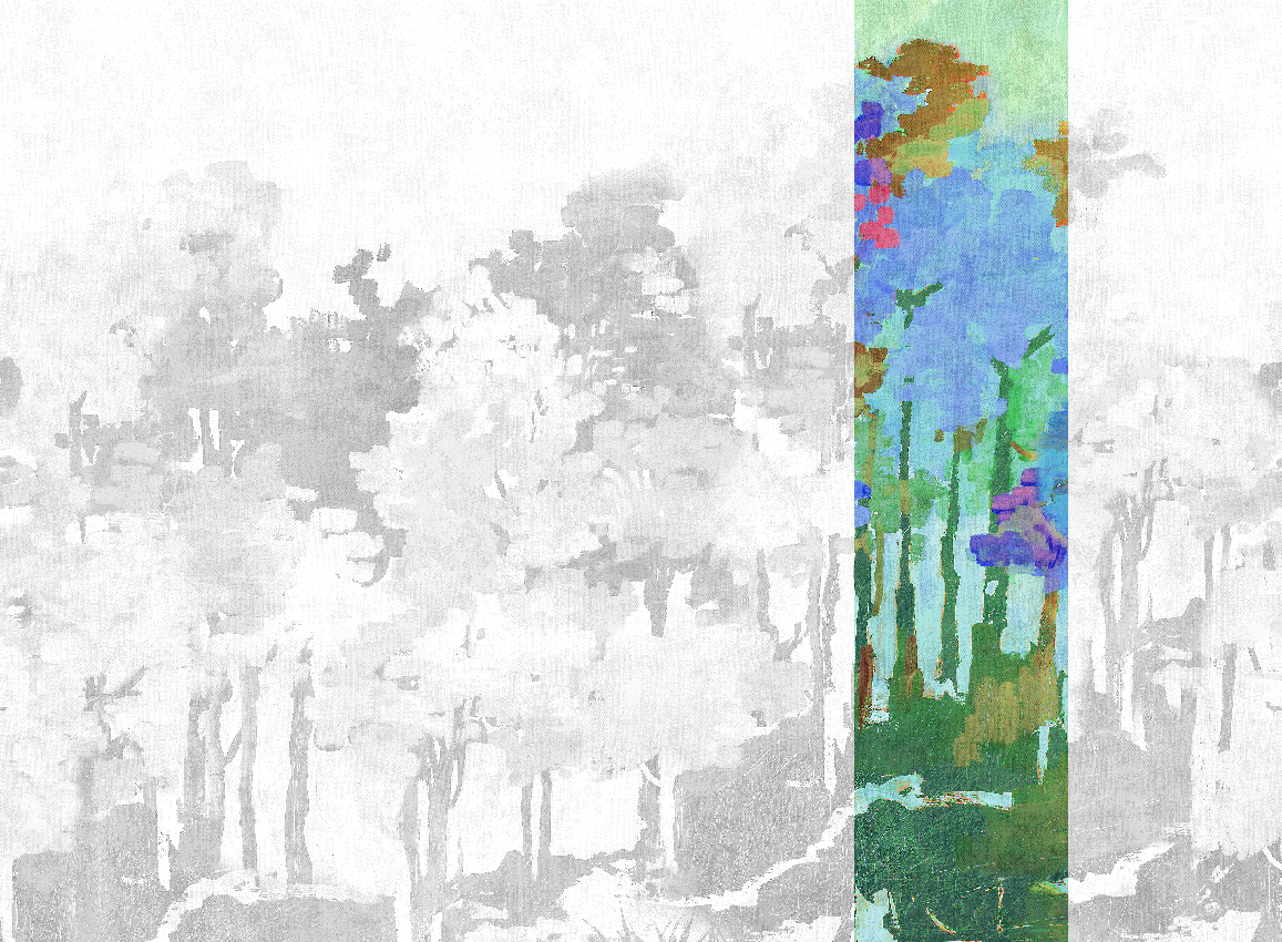 Wandbild Funes - Multicolor Panel 5