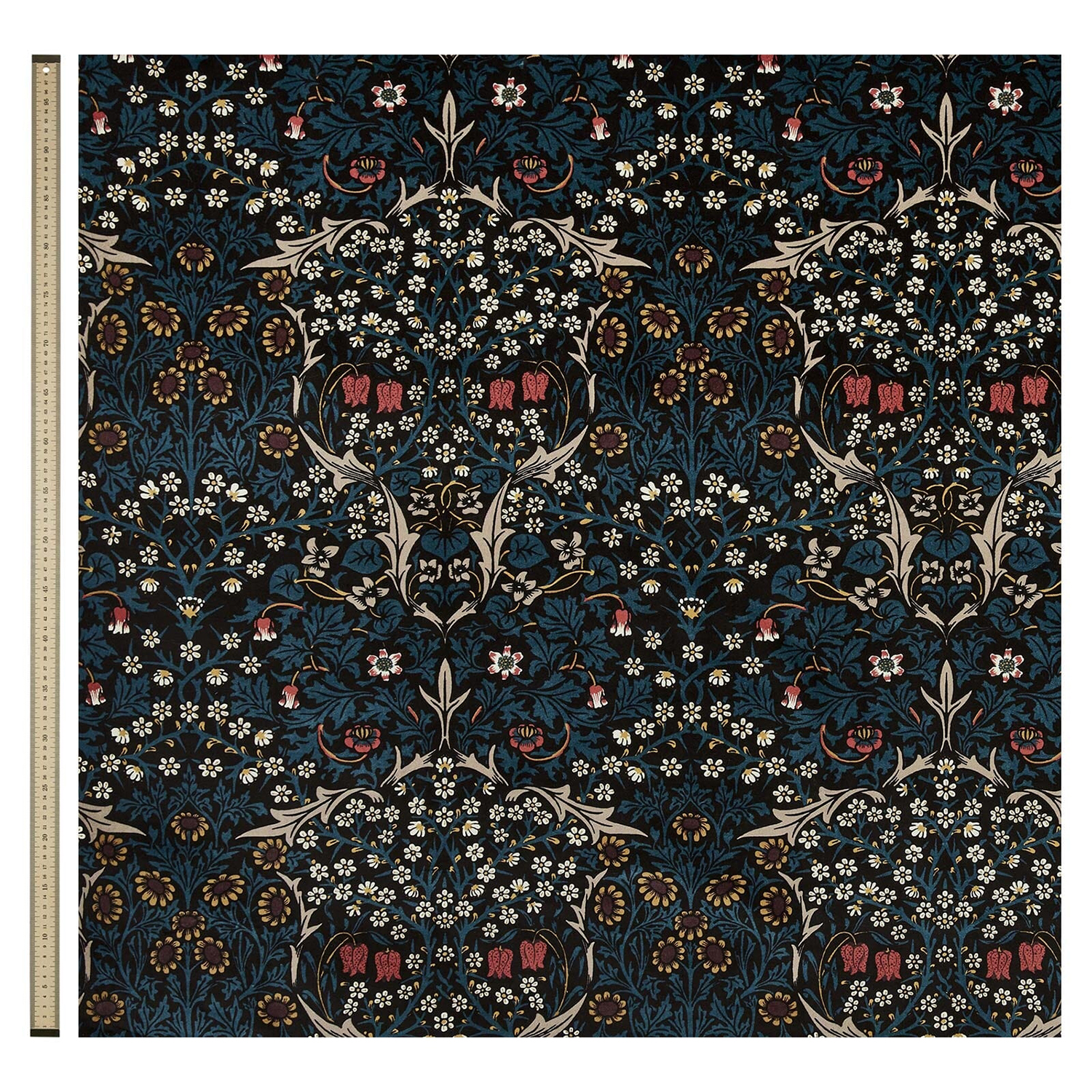 Stoff Blackthorn - Velvet - Teal