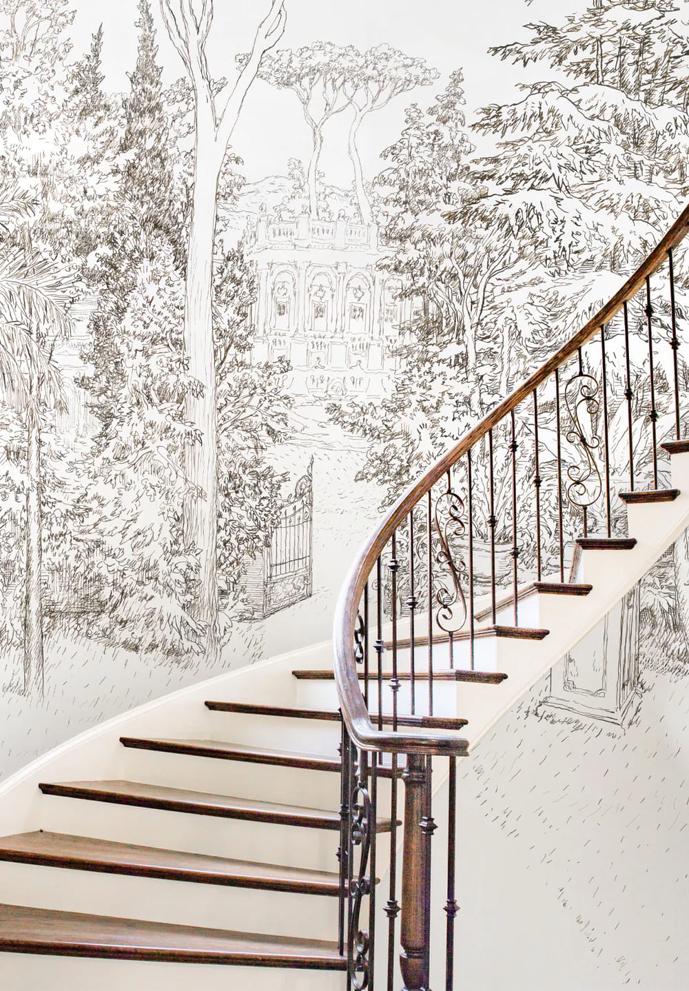 Mural Jardin Baroque - Panel A