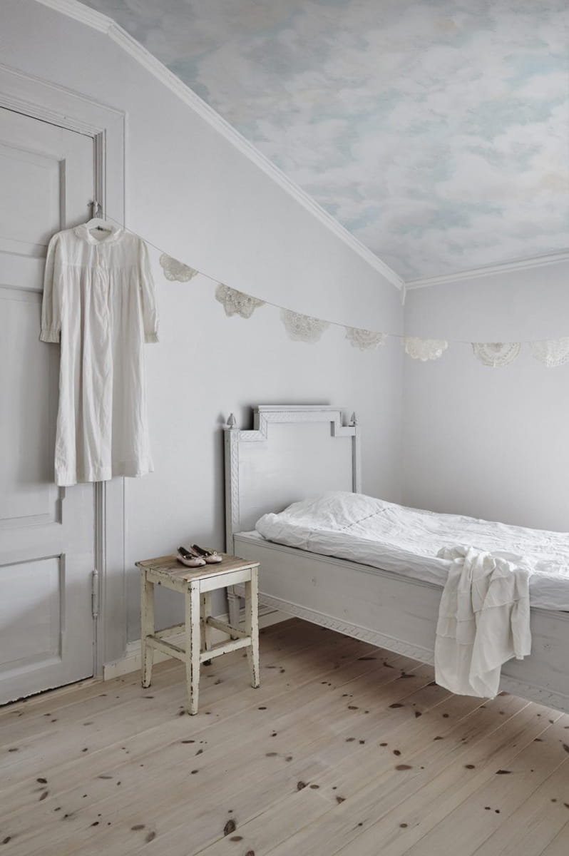 Wandbild Himmel - Light Blue