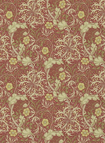 Tapete Seaweed - Red/ Gold