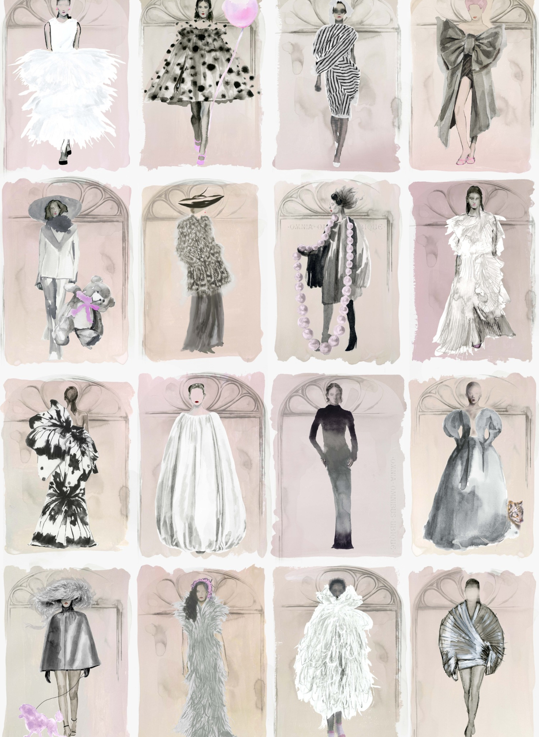 Tapete Couture Carousel with Windows - Blush Pearl