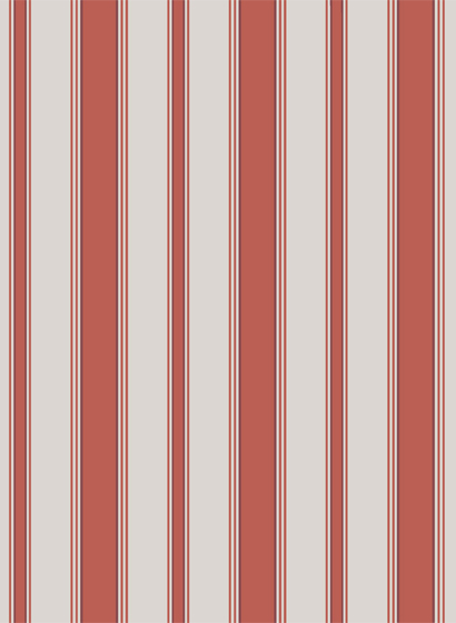Tapete Cambridge Stripe - Red
