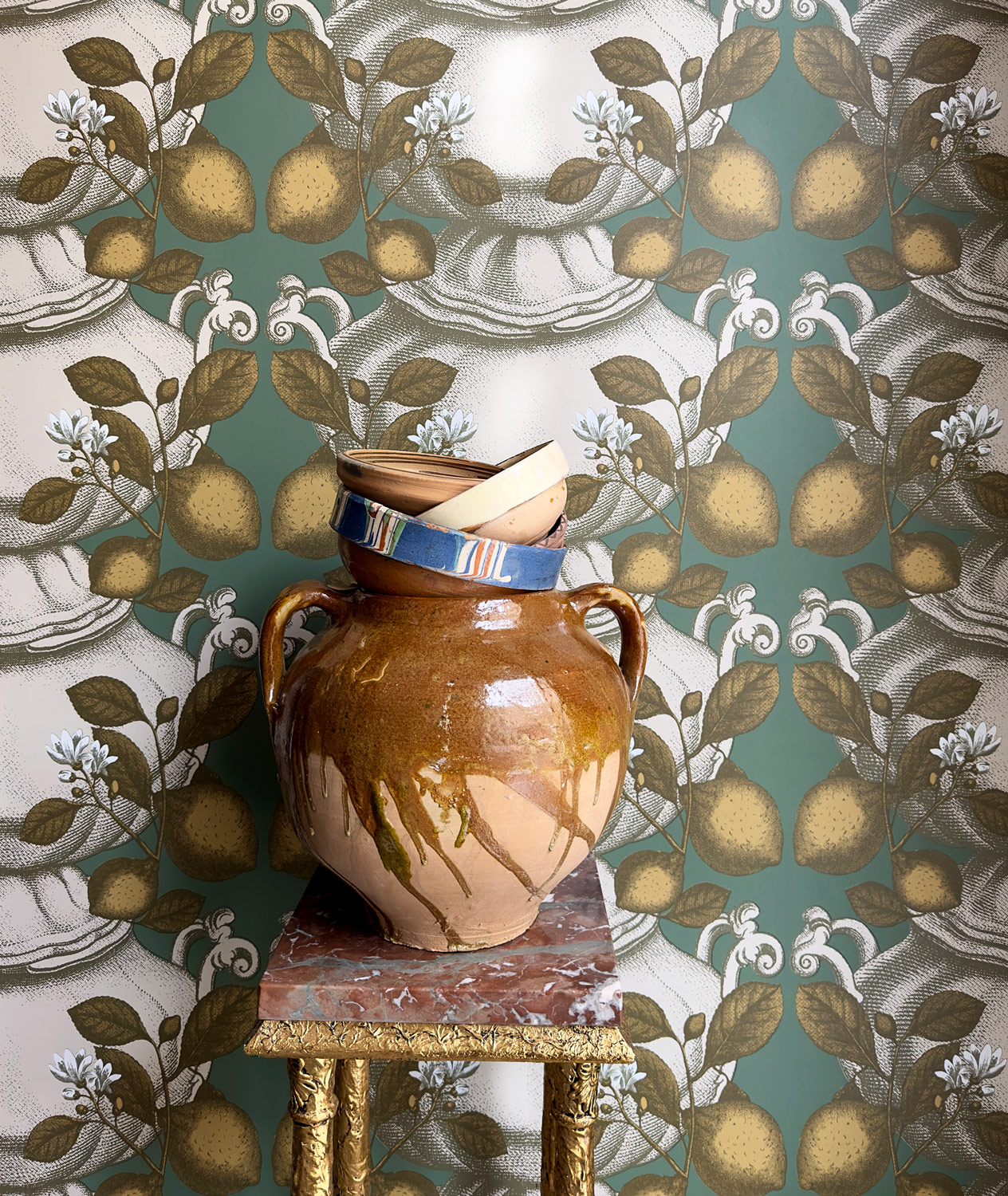 Wallpaper Limoncello - green
