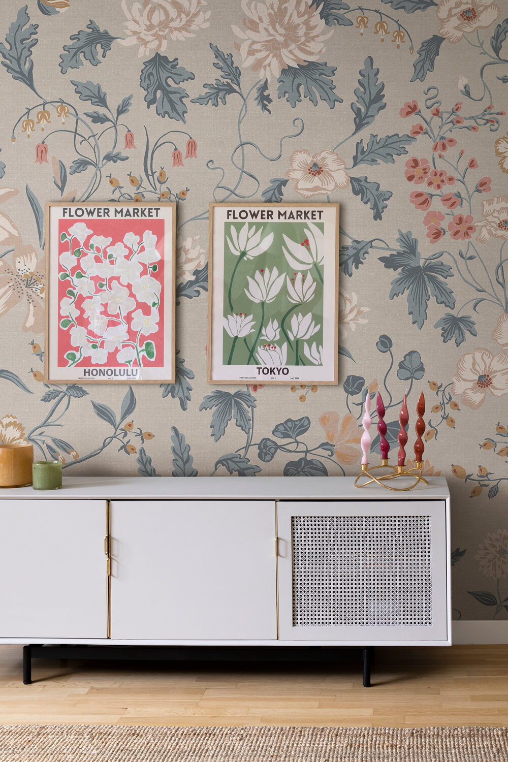 Wandbild Suzanne - Folklore Blue