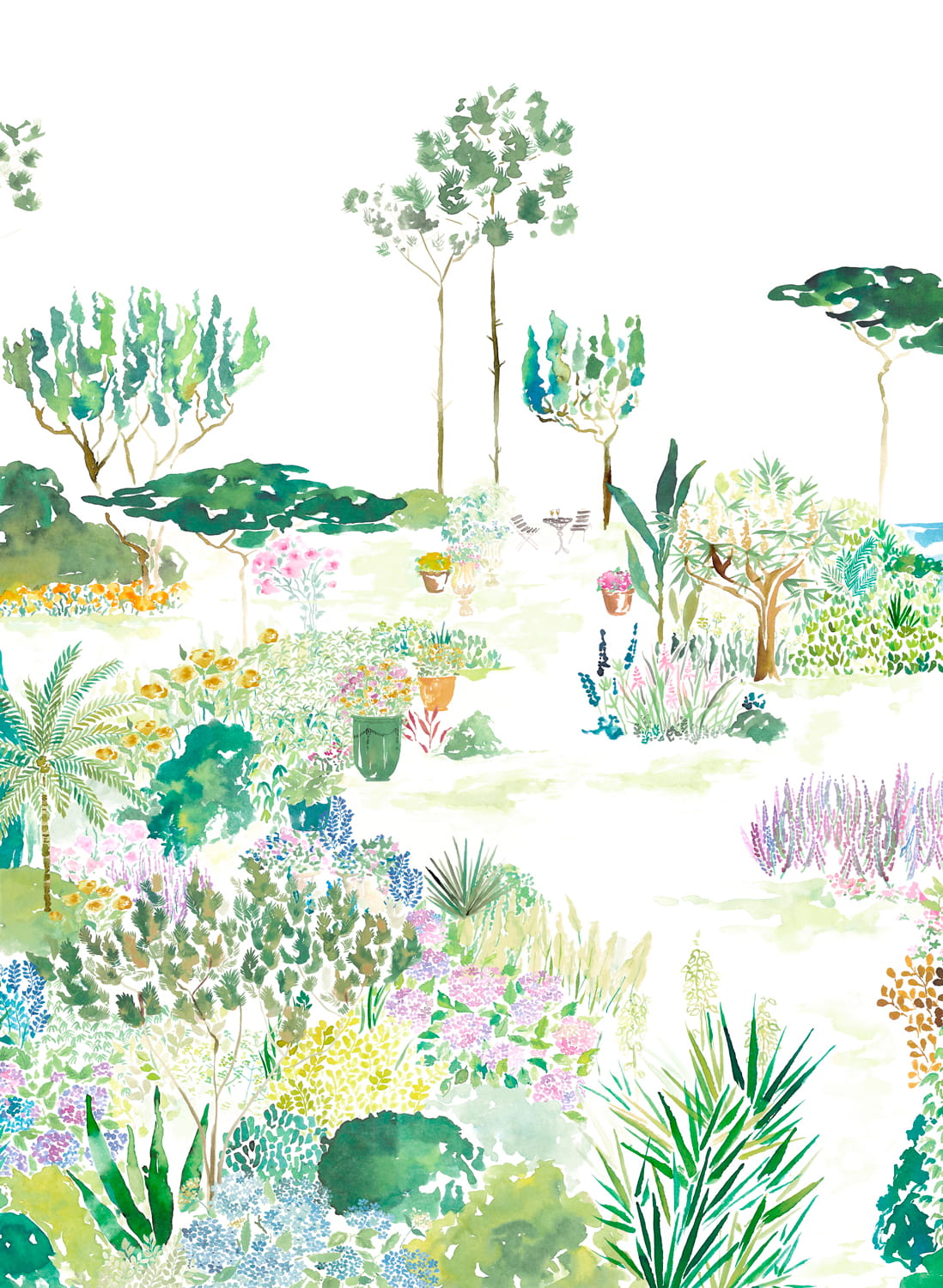 Wandbild Jardin de France - Original Panel A