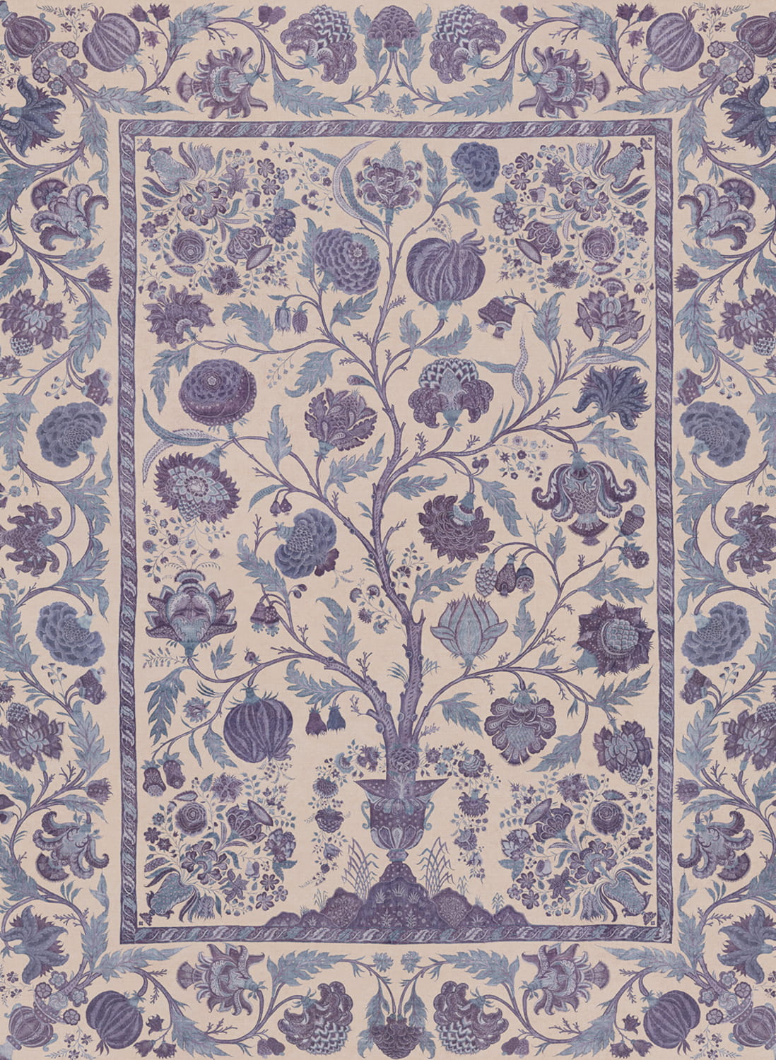 Wandbild Tree of Life - Indigo