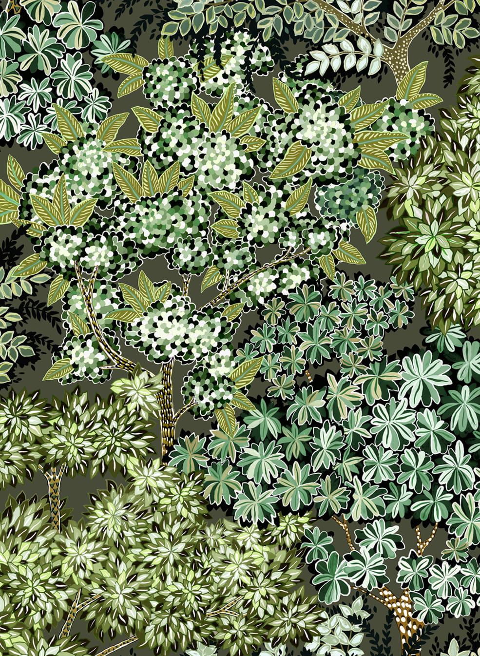 Tapete Broccoli Canopy - Chaingate Green