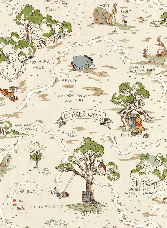 Tapete Hundred Acre Wood - Cashew