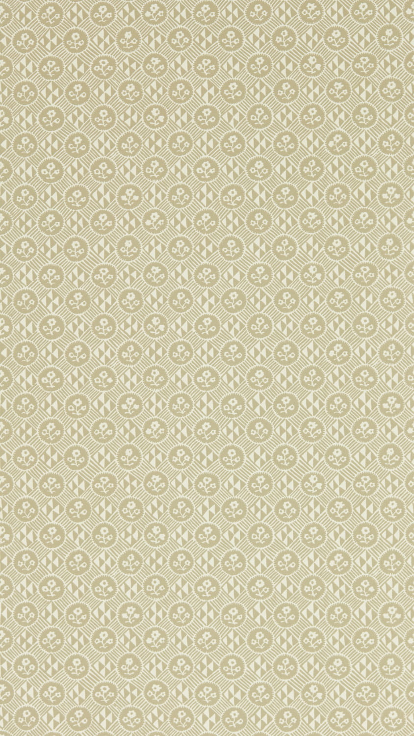 Tapete Diamonds & Flowers - Linen