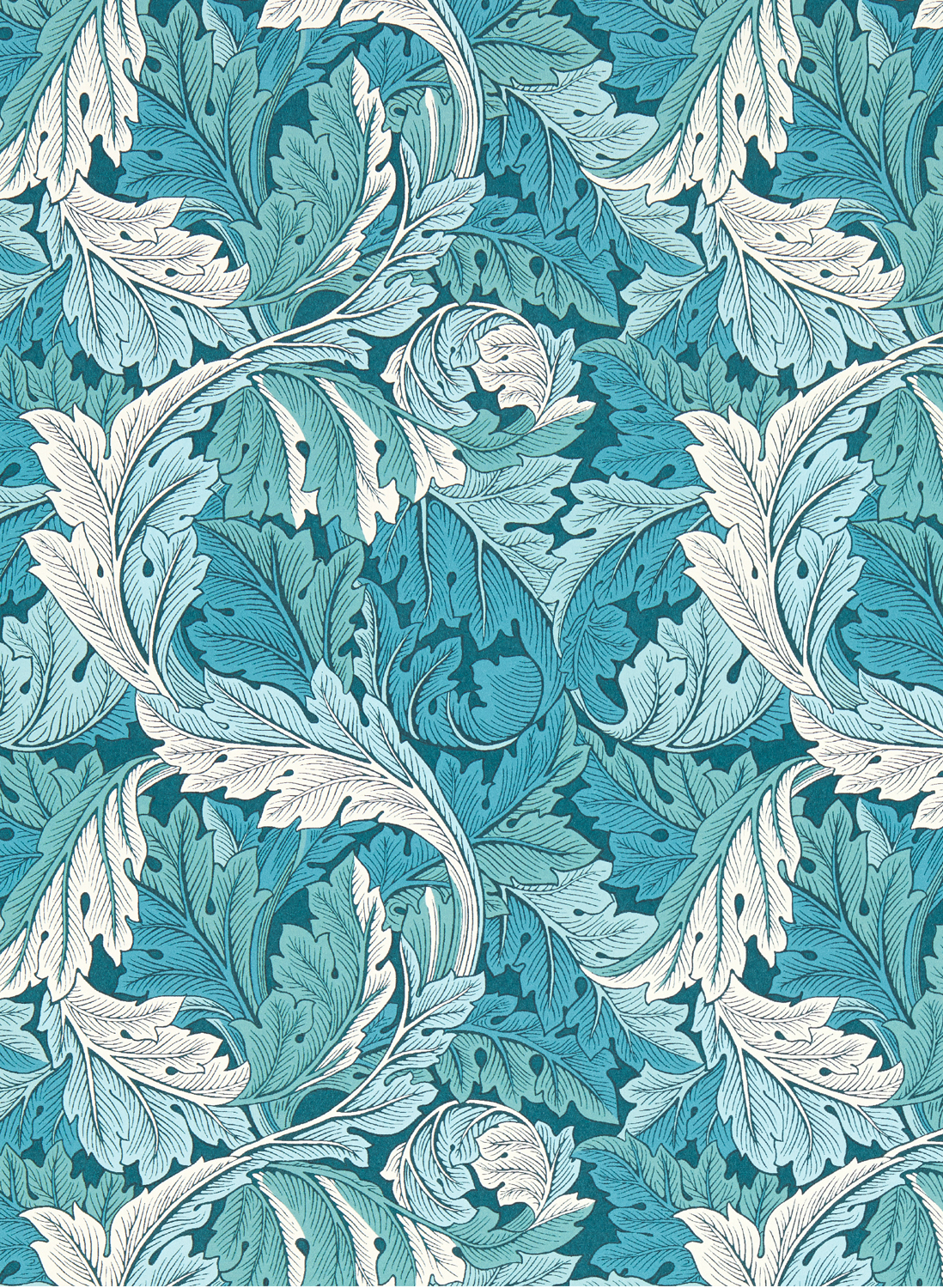 Tapete Acanthus - Teal