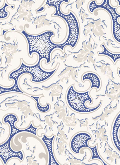 Tapete Volutes - Bleu