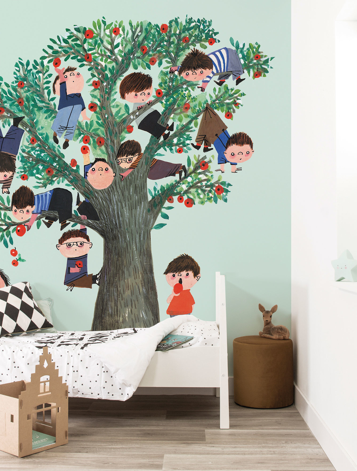 Carta da parati panoramica Apple Tree - Multicolor – 2.435m Breite