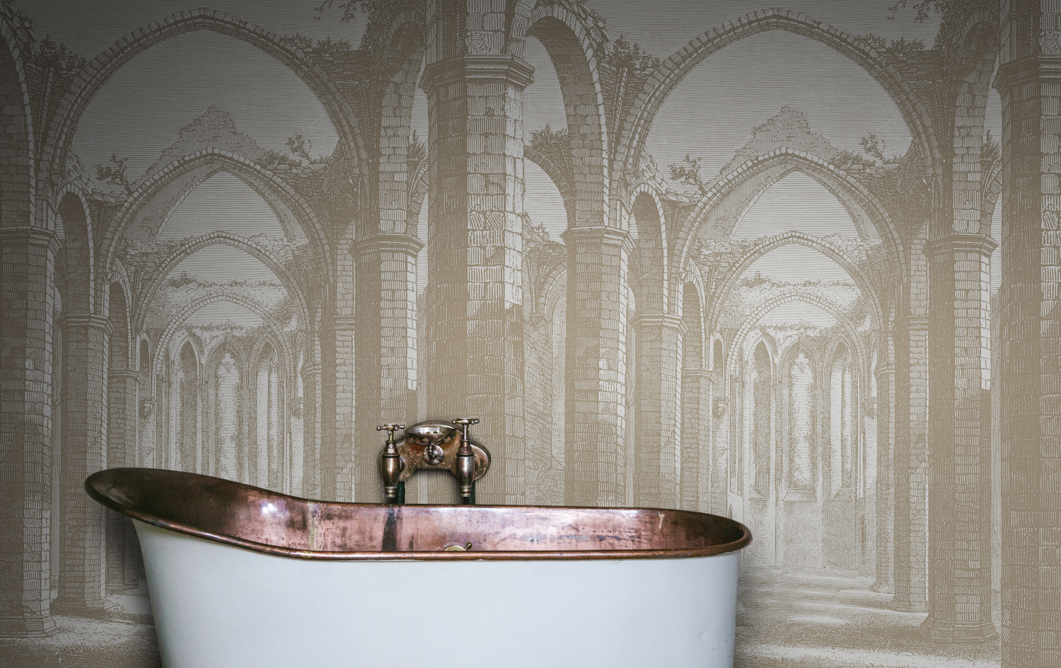 Wandbild Gothic Arches - Sand